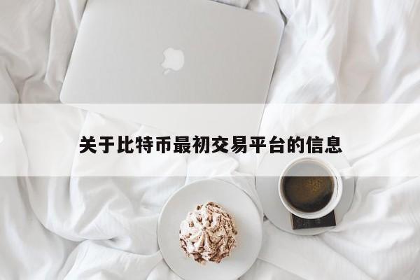 关于比特币最初交易平台的信息